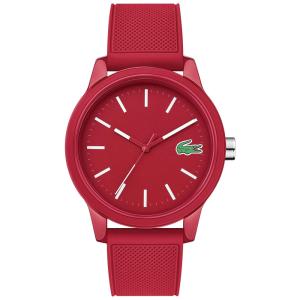 Relógio Masculino de Quartzo, com Pulseira de Silicone, LACOSTE 2010988, Vermelho