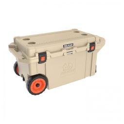 Cooler Térmico Portátil 80 Litros com Alça e Rodas, Pelican, Marrom