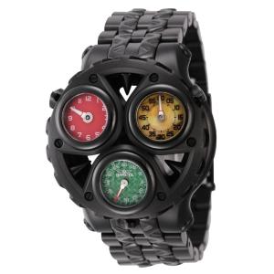 Relgio masculino Cerberus com mostrador Abalone - 47 mm. Preto 44597