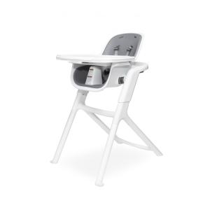 Cadeira de Alimentação Cadeirão com Bandeja Magnética, 4moms, Branco e Cinza