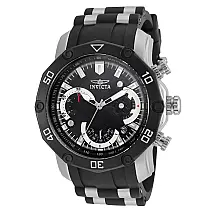 Relgio masculino Invicta Pro SCUBA em ao preto - 50 mm de dimetro.