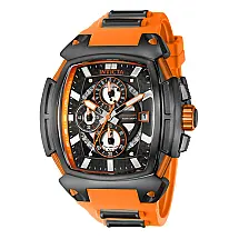 Relgio masculino S1 Rally Diablo - 53 mm. Preto. Laranja 37797