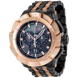 Relgio masculino reserva Ripsaw Swiss Ronda 5050.C calibre com mostrador em madreprola - 54 mm. Rosa ouro. Preto 38797