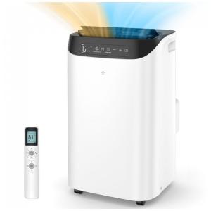 Ar-condicionado Portátil 14000 BTU com Aquecedor, Controle Remoto, Unidade Inteligente de Refrigeração 4 em 1 com Aquecimento, Humhold