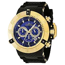 Relógio Masculino Subaqua Noma III, Invicta ZG38997, Preto, Dourado e Azul
