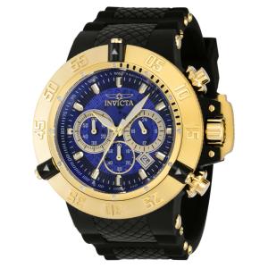 Relógio Masculino Subaqua Noma III, Invicta ZG38997, Preto, Dourado e Azul