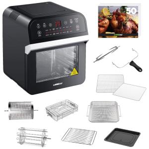 Forno Multifuncional 15 em 1 12,5 L, 110v, GOWISE USA GW44800 O, Preto