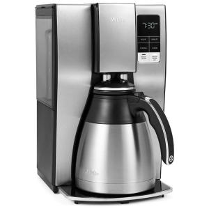 Cafeteira Elétrica Programável Reservatório 1.8L com Tela LCD, 110v, MR. COFFEE 2150023, Prateado