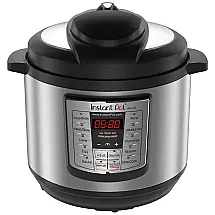 Panela de Pressão Elétrica Instant Pot Lux 80, 6 em 1, Aço Inoxidável, Preto com Prata 110V