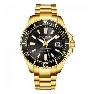 Relógio Masculino Stuhrling 3950A Quartzo 42mm, Dourado