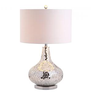 Abajur Luminária de Mesa em Mosaico Espelhado, Estilo Contemporânea com 66 cm de Altura para Quarto, Sala de Estar e Escritório, 110V 100W