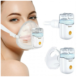 Mini Nebulizador Ultrassônico Portátil para Tratamento Respiratório em Adultos e Crianças com Bateria Recarregável e Silencioso para o Uso