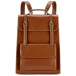 Bolsa Pasta de Couro Feminino PU Laptop Tipo Mochila Laptop 14, ECOSUSI ES0120951A058 FBA