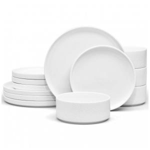 Aparelho de Jantar, Elegância e Sofisticação para Sua Mesa com 12 Peças, Formato Redondo e Estilo Minimalista, Noritake