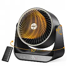 Aquecedor de Ambiente DREO Preto Oscilação 3D 60° Vertical 90° Horizontal PTC 1500W Modelo DR-HSH034 120V