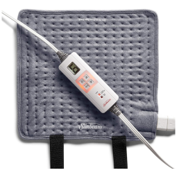 Almofada de Aquecimento para Alívio da Dor, Pernas e Braços, 6 Níveis de Calor, 110V, SUNBEAM, Cinza