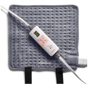 Almofada de Aquecimento para Alívio da Dor, Pernas e Braços, 6 Níveis de Calor, 110V, SUNBEAM, Cinza