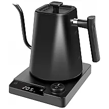 Chaleira Elétrica Pettcele 1L com Controle de Temperatura e Programável, 110V 1200W, Preto Fosco