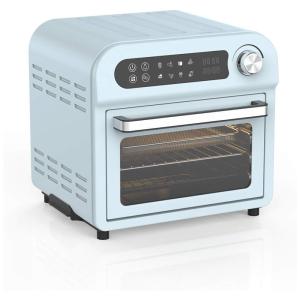 Fritadeira Elétrica Air Fryer sem Óleo 10 L Forno Multifuncional 8 em 1 1500W, 110v, LUCKWIND, Azul