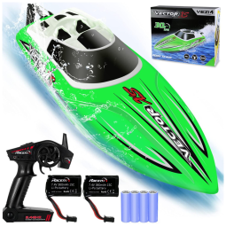 YEZI Barco de Controle Remoto p, Adultos até 32km, h, Recarregável, Verde