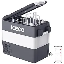 Mini Cooler, Geladeira Automotiva Portátil DC 12, 24V AC 110, 50 L, 220v, ICECO JP50 with Cover, Preto
