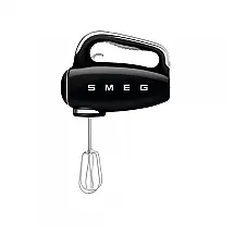 Batedeira de Mão com 9 Velocidades e Acessórios de Aço Inox, 2200W, 110v, SMEG HMF01, Preto