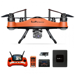 Drone de Pesca SwellPro Laranja FD3 com Câmera 4K, Payload 2 kg, Alcance 1,3 km, IP67