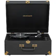 Vitrola Toca Discos Retrô Vitrola, 3 Velocidades com Bluetooth, 110v, CROSLEY CR6253B BK, Preto