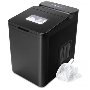 Máquina de Gelo até 14 kg em 24H Portátil, 115W, 110v, COSTWAY, Preto