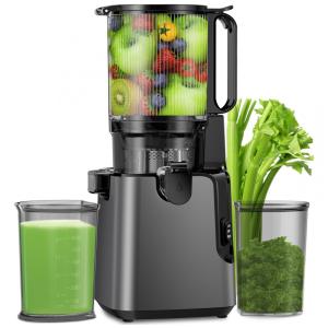 Espremedor de Sucos com Funil Extra Largo de 15,5 cm, Pressão Fria para Frutas e Vegetais Inteiros, 350W, Profissional, Ypone.