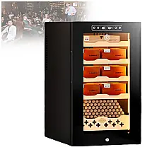 Humidor Elétrico PRECISTECH 46L Preto para 200 Charutos com Controle de Temperatura e Umidade 240V