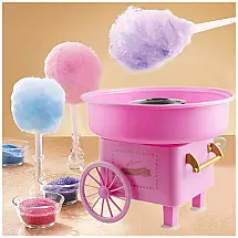 Mini Máquina de Algodão Doce Elétrica Vintage, 110V, Ltrotted, Rosa