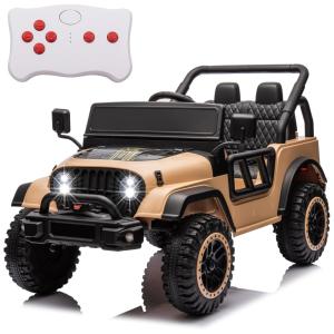 Carro Elétrico Infantil a Bateria 12V 2 Assentos com 3 Velocidades e Bluetooth, NITOESS, Vermelho