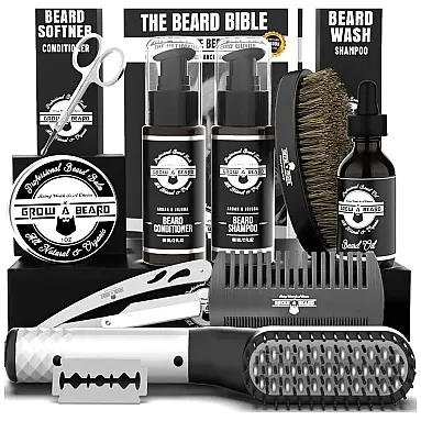Kit para Barba Profissional Portátil