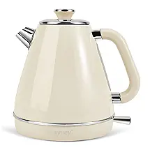 Chaleira Elétrica Retrô Pateyney 1,7 Litros com Termostato 1200W 110V Creme