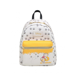 Mochila Escolar Infantil Loungefly Disney Ursinho Pooh para Crianças a Partir de 6 Anos, Branca