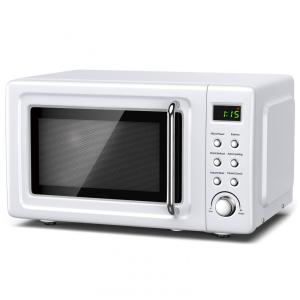 Micro ondas LDAILY Retro de Bancada 19 Litros Multifuncional, 110V 700W, Branco