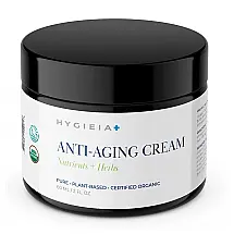 Higieia facial Anti Idade Orgânico 60 mL para Mulheres com Óleos Naturais Prensados a frio e Cera de Abelha, HYGIEIA , Branco