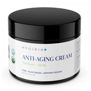 Higieia facial Anti Idade Orgânico 60 mL para Mulheres com Óleos Naturais Prensados a frio e Cera de Abelha, HYGIEIA , Branco