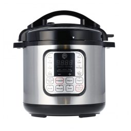 Panela Elétrica MasterChef 10 em 1 Multicooker 6L Preta Inox 1000W Digital 18 Programas Timer Manter Aquecido Bowl Antiaderente 110V