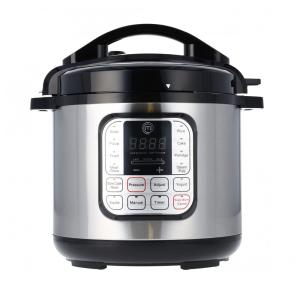Panela Elétrica MasterChef 10 em 1 Multicooker 6L Preta Inox 1000W Digital 18 Programas Timer Manter Aquecido Bowl Antiaderente 110V