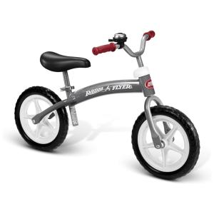 Bicicleta sem Pedal para Crianças de 2 a 5 Anos com Sino, Radio Flyer, Cinza