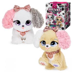 Cachorrinho Interativo Surpresa Fancy Pups, Sai da Caixa Sozinho, com Mais de 100 Sons e Ações, Estilo Pode Variar, Present Pets