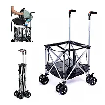 Carrinho Universal Strolyy Preto Compatível com Todas Cadeirinhas Bebê 4,3 kg Ultra Leve