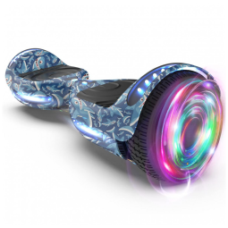 Hoverboard Certified HS2.01 Baby Shark com Roda Flash Bluetooth, Luzes de LED e Autoequilíbrio