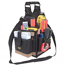 Bolsa de Ferramentas Organizadora com 25 Compartimentos, CUSTOM LEATHERCRAFT 1526, Preto