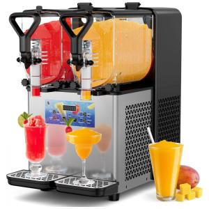 Máquina de Raspadinha TUATNUT, 4,5 Litros, 2 Tanques, Aço Inoxidável, Silenciosa, Ideal para Restaurantes, Festas e Bares