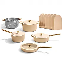 Jogo de Panelas Our Place Essentials 11 Peças Cerâmica Antiaderente Livre de PFAS Creme