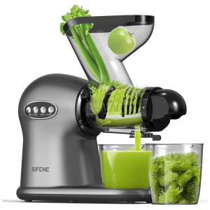 Centrífuga de Frutas SiFENE com Motor Silencioso e 2 Velocidades 110V 200W Cinza