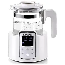 Aquecedor de Mamadeira, 1.2L com Controle de Temperatura Digital, 800W, 110v, RBAYSALE c12, Branco